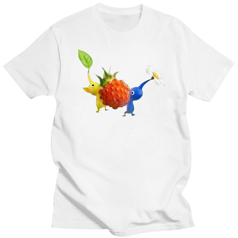 Pikmin Carry Strawberry Retro Short Sleeve T Shirts For Mens - Pikmin Plush