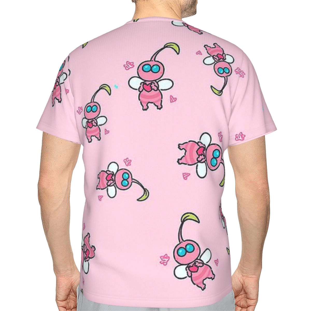 Pikmin Colorful Game Polyester TShirt for Men Pink Soft Summer Sweatshirts Thin T Shirt Novelty Fluffy 1 - Pikmin Plush