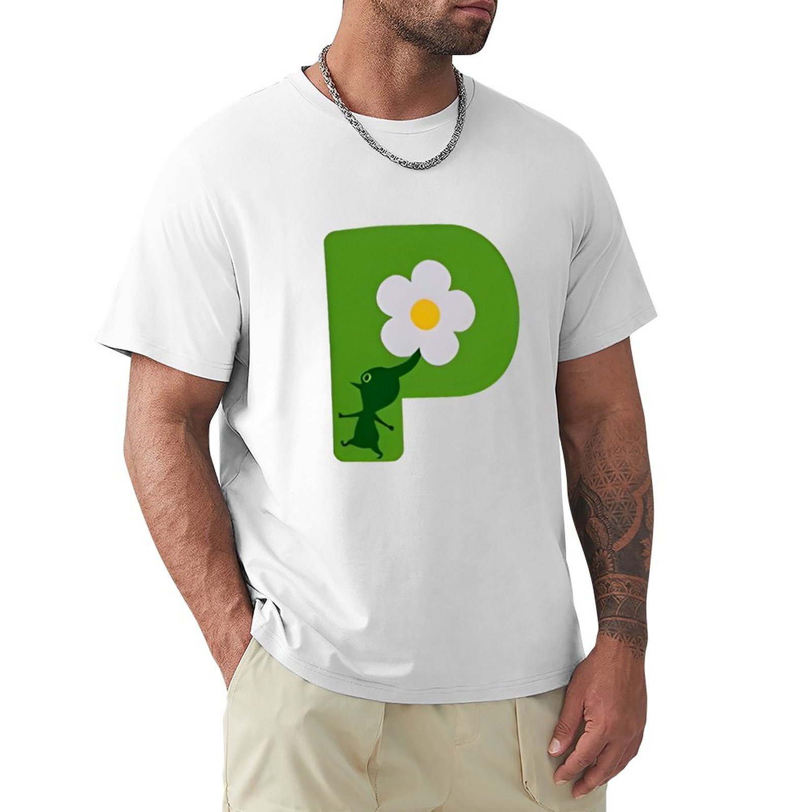 Pikmin Logo T Shirt Aesthetic clothing shirts graphic tees Men s clothing - Pikmin Plush