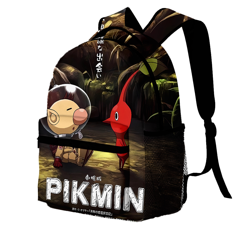 Pikmins Teenager Backpack Game Cartoon Printed Girl Boy Student Go To School Bag Supplies Large Capacity 1 - Pikmin Plush