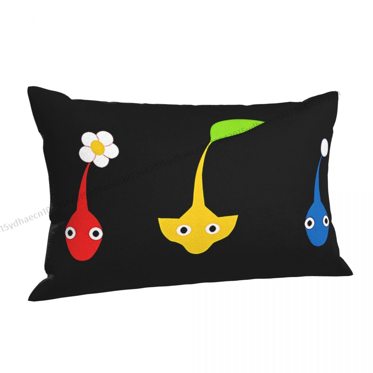 Red Yellow Blue Printed Pillow Case Pikmin Game Backpack Cojines Covers Washable Sofa Decor Pillowcase 1 - Pikmin Plush