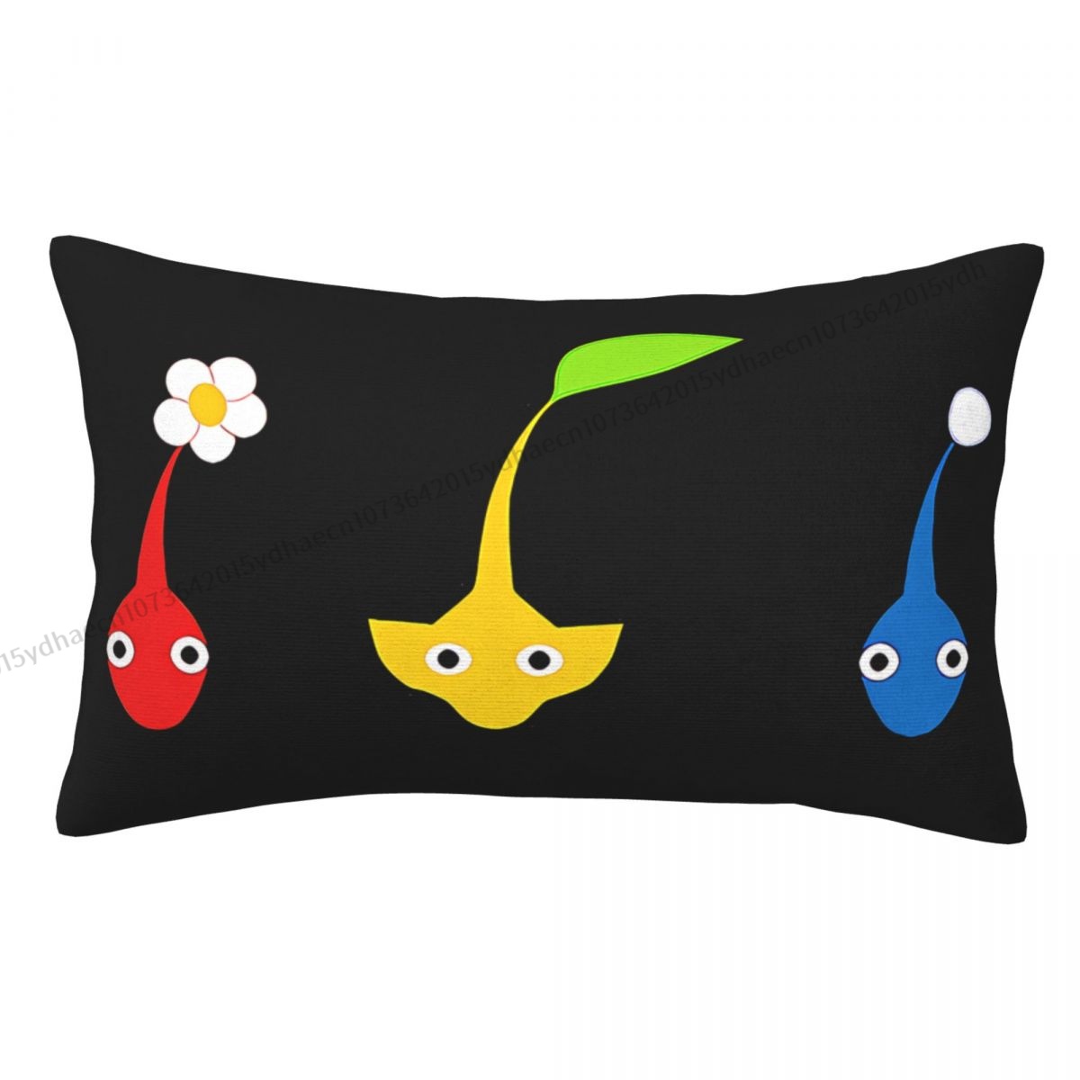Red Yellow Blue Printed Pillow Case Pikmin Game Backpack Cojines Covers Washable Sofa Decor Pillowcase - Pikmin Plush